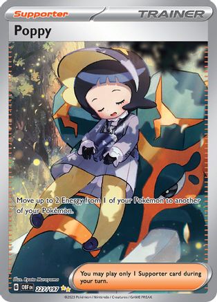 Poppy 227/197 - SV03 Obsidian Flames Holofoil