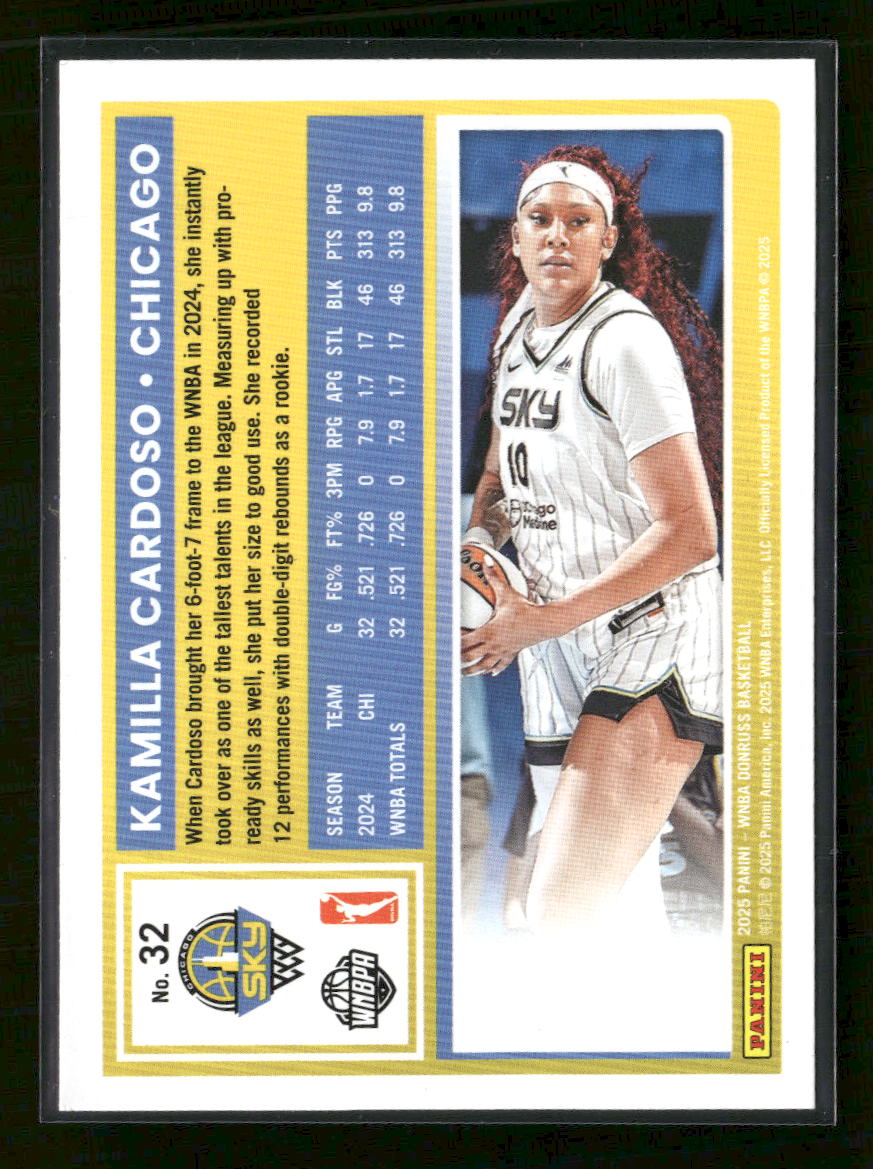 2025 Donruss WNBA Dragon Kamilla Cardoso #32