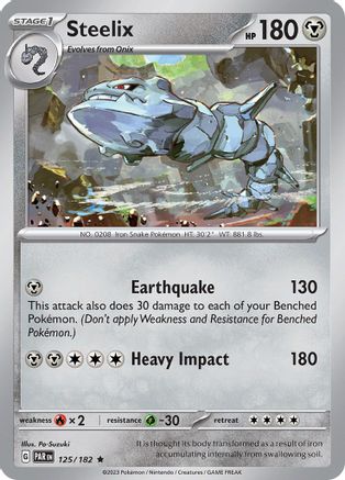 Steelix 125/182 - SV04 Paradox Rift Reverse Holofoil