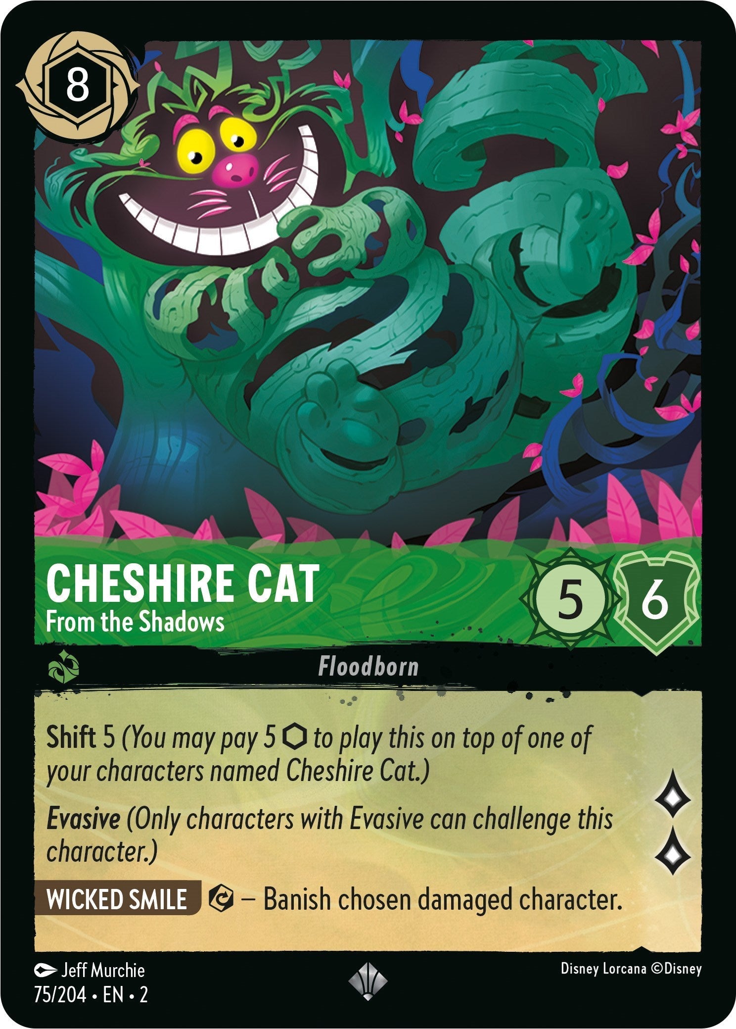 Cheshire Cat - From the Shadows (75/204) - Rise of the Floodborn Cold Foil