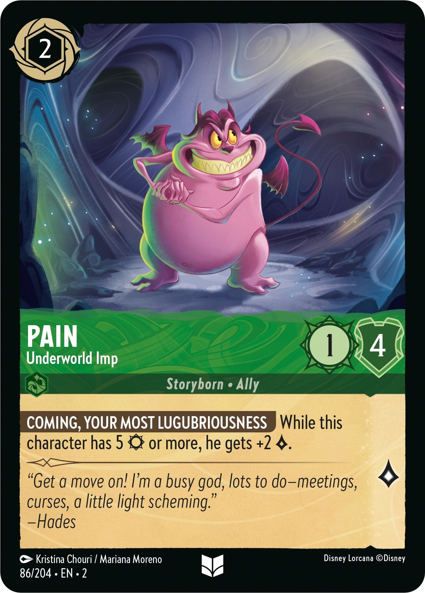 Pain - Underworld Imp (86/204) - Rise of the Floodborn Cold Foil