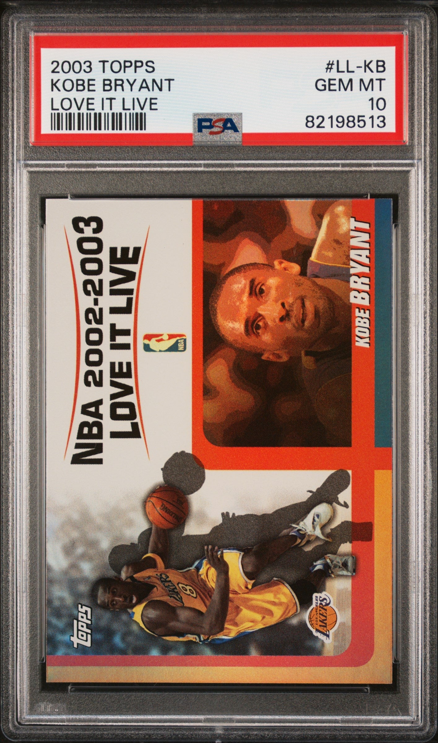 2003 Topps Love It Live Love It Live Kobe Bryant 10 PSA #LL-KB
