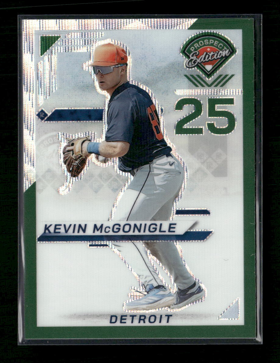 2025 Panini Prospect Edition Holo Prospect - Green Wave Kevin McGonigle #/75 #11