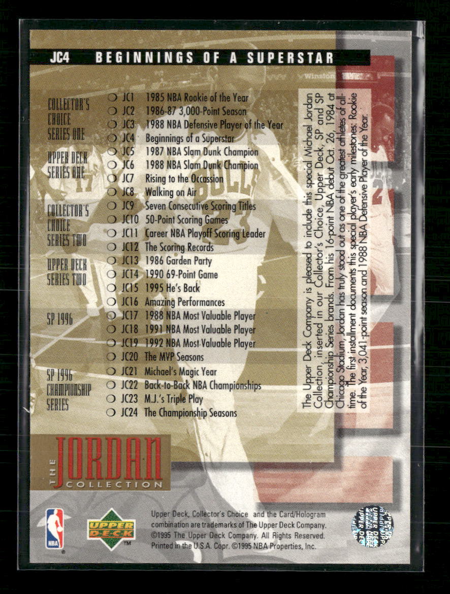 1995-96 Upper Deck Michael Jordan #JC4