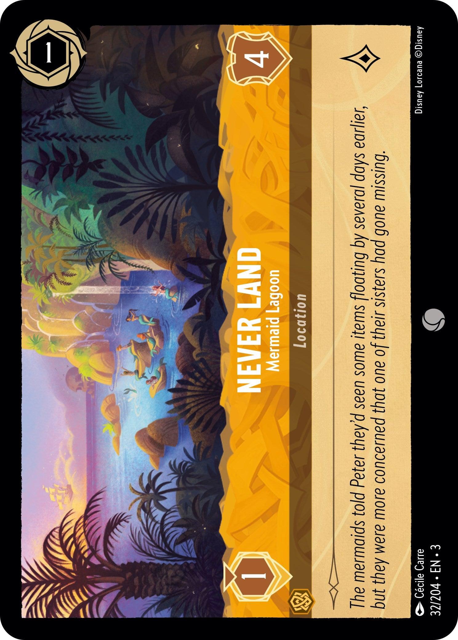 Never Land - Mermaid Lagoon (32/204) - Into the Inklands Cold Foil