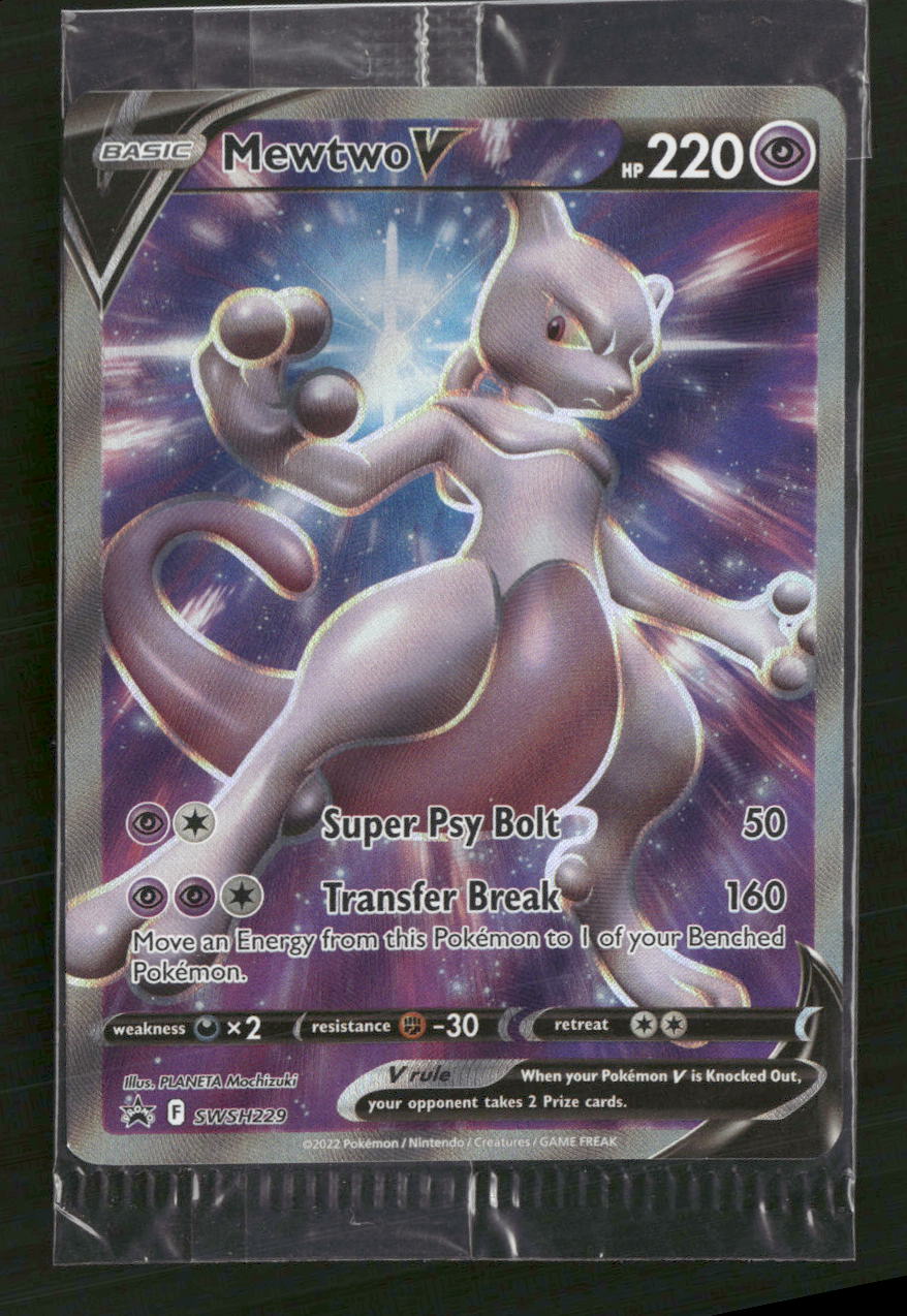 SWSH: Sword & Shield Promo Cards Mewtwo V #SWSH229 Sealed