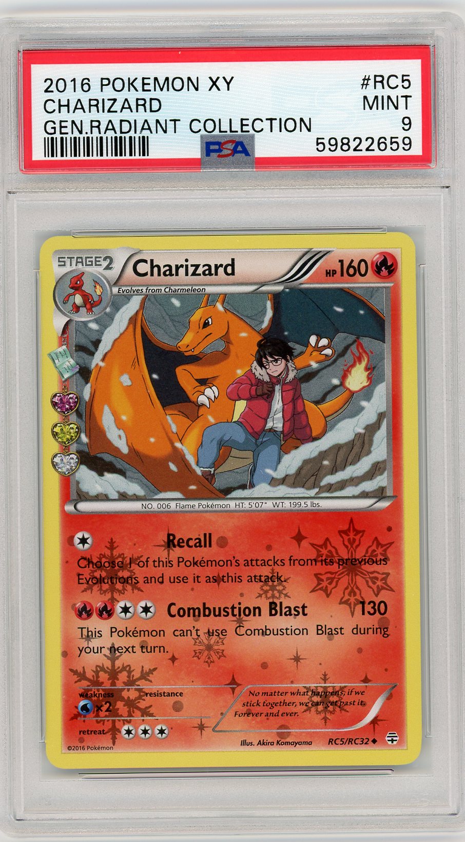 2016 Pokemon Xy Generations Radiant Collection Charizard 9 PSA #RC5