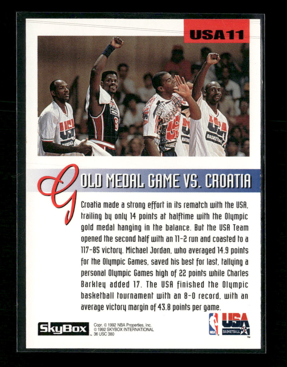 1992-93 SkyBox Olympic Team Michael Jordan #USA11