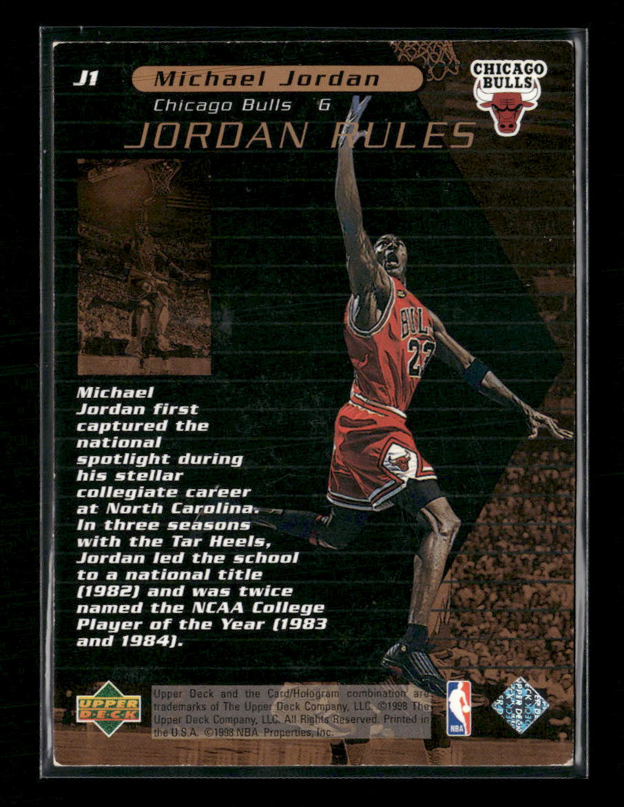 1998-99 Upper Deck Ovation Jordan Rules Michael Jordan #J1
