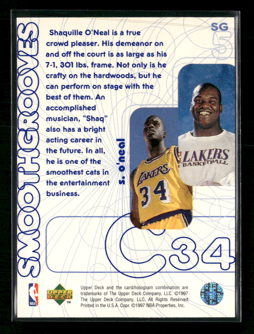 1996-97 Upper Deck Smooth Grooves Shaquille O'Neal #SG5