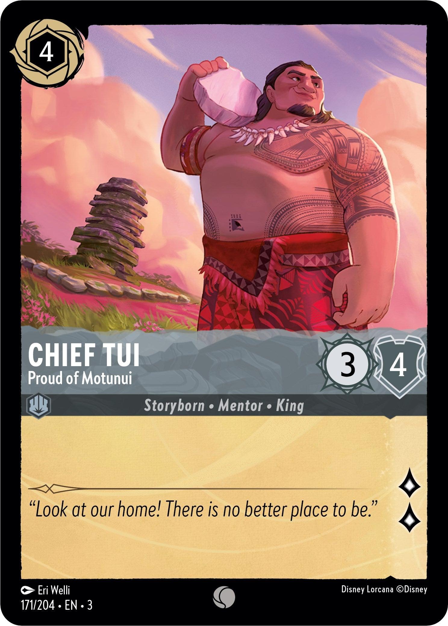 Chief Tui - Proud of Motunui (171/204) - Into the Inklands