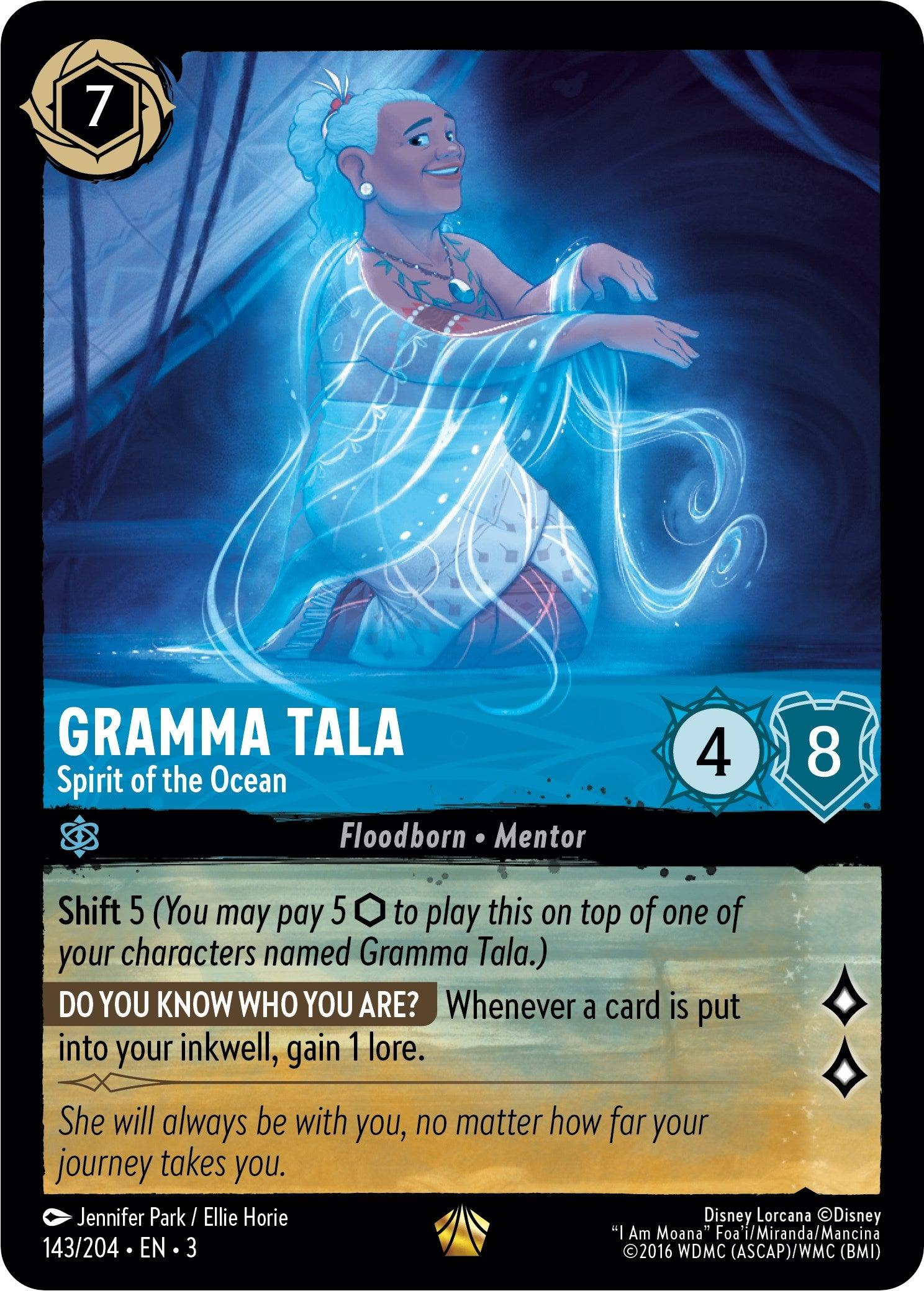 Gramma Tala - Spirit of the Ocean (143/204) - Into the Inklands Cold Foil