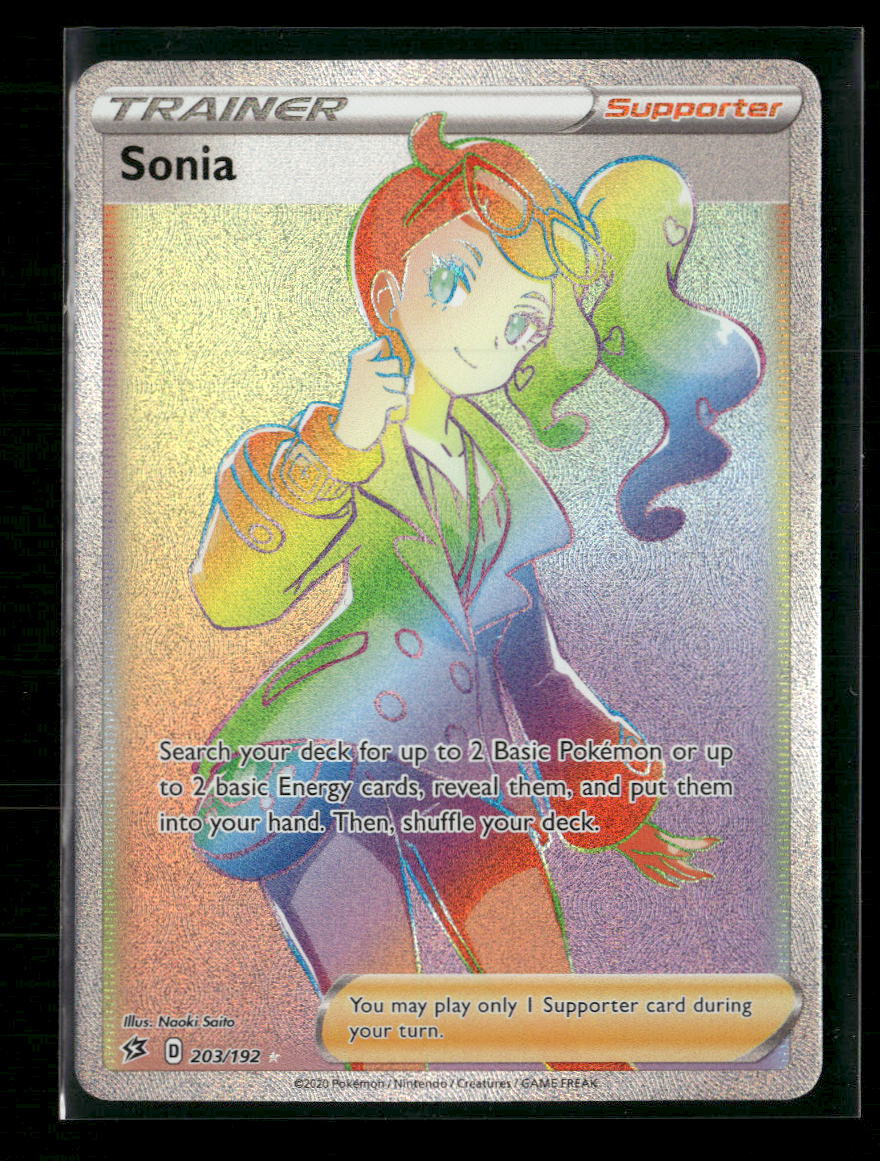 SWSH02: Rebel Clash Sonia (Secret) #203/192