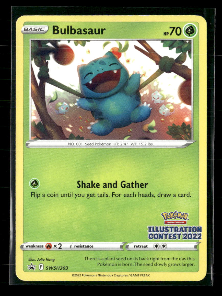 SWSH: Sword & Shield Promo Cards Bulbasaur (Illustration Contest 2022) #SWSH303