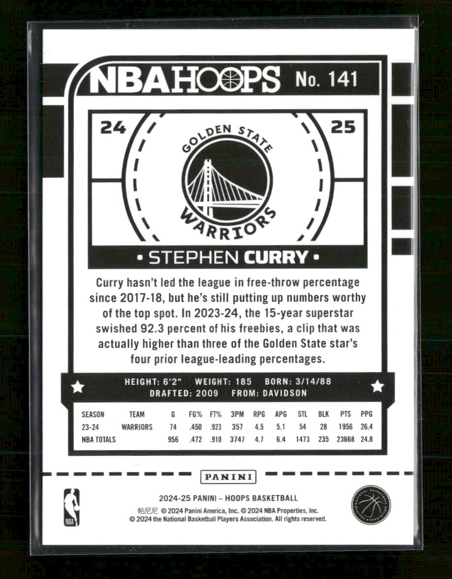 2024-25 Hoops Dragon Year Stephen Curry #/75 #141