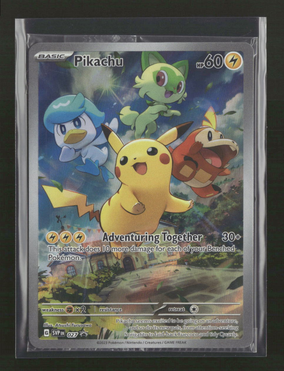 SV: Scarlet & Violet Promo Cards Pikachu #027