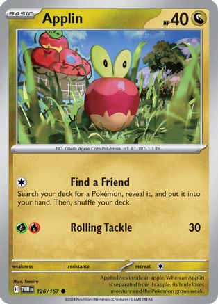 Applin 126/167 - SV06 Twilight Masquerade Reverse Holofoil