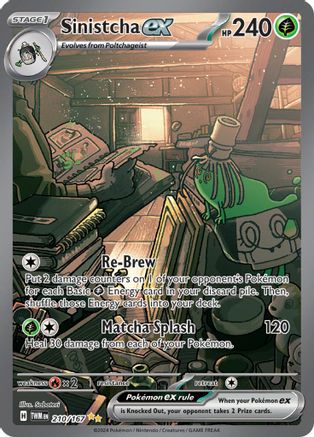 Sinistcha ex 210/167 - SV06 Twilight Masquerade Holofoil