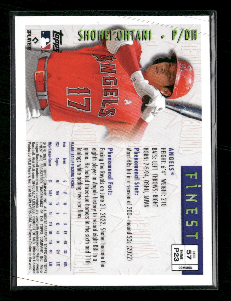 2023 Finest Flashbacks Shohei Ohtani #57