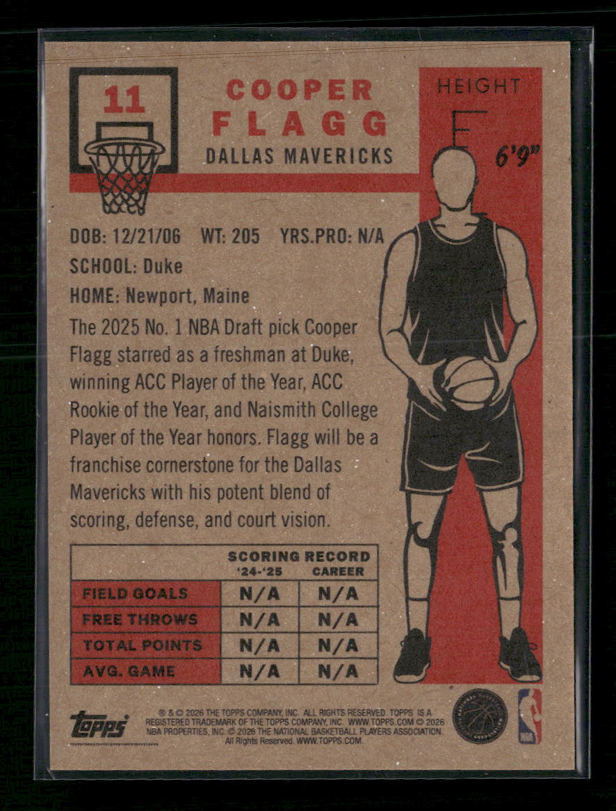 2025-26 Topps Living Cooper Flagg #11