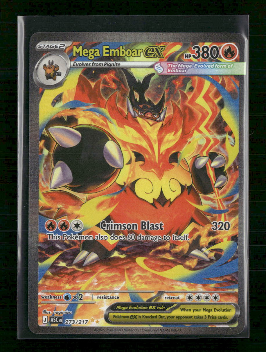 ME: Ascended Heroes Mega Emboar ex #273/217