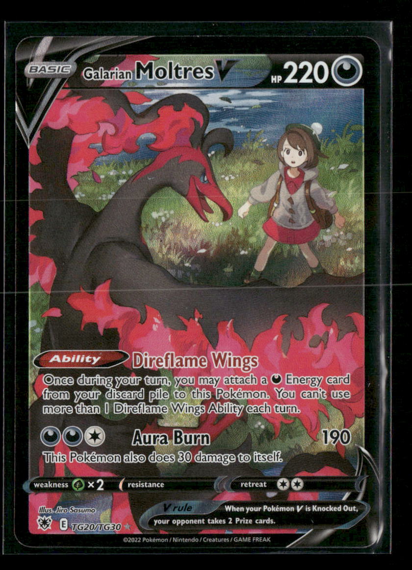 SWSH10: Astral Radiance Trainer Gallery Galarian Moltres V #TG20/TG30