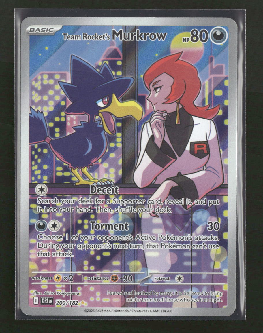 SV10: Destined Rivals Team Rocket's Murkrow #200/182