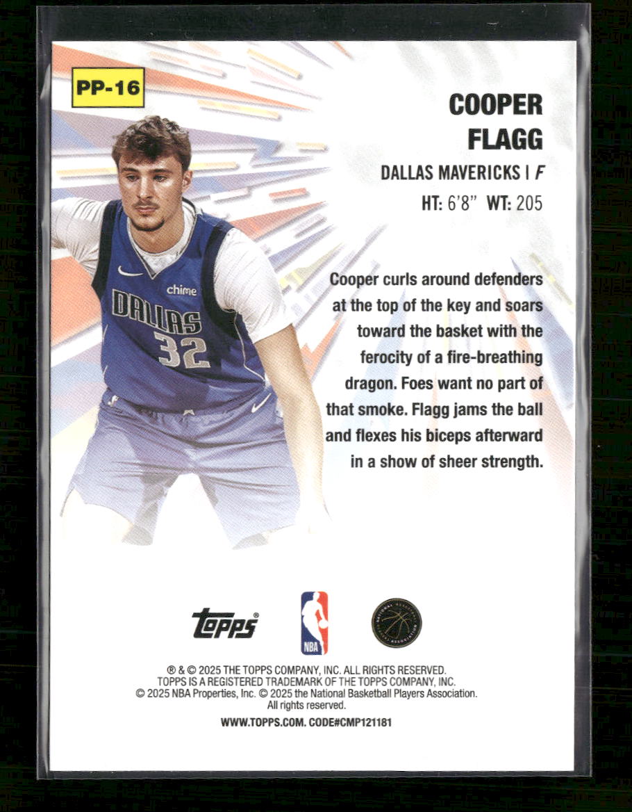 2025-26 Topps Power Players Cooper Flagg #PP-16
