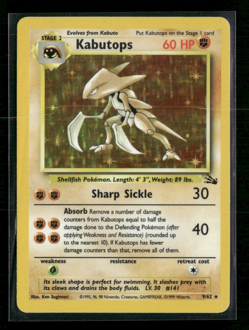 Fossil Kabutops (9) #09/62