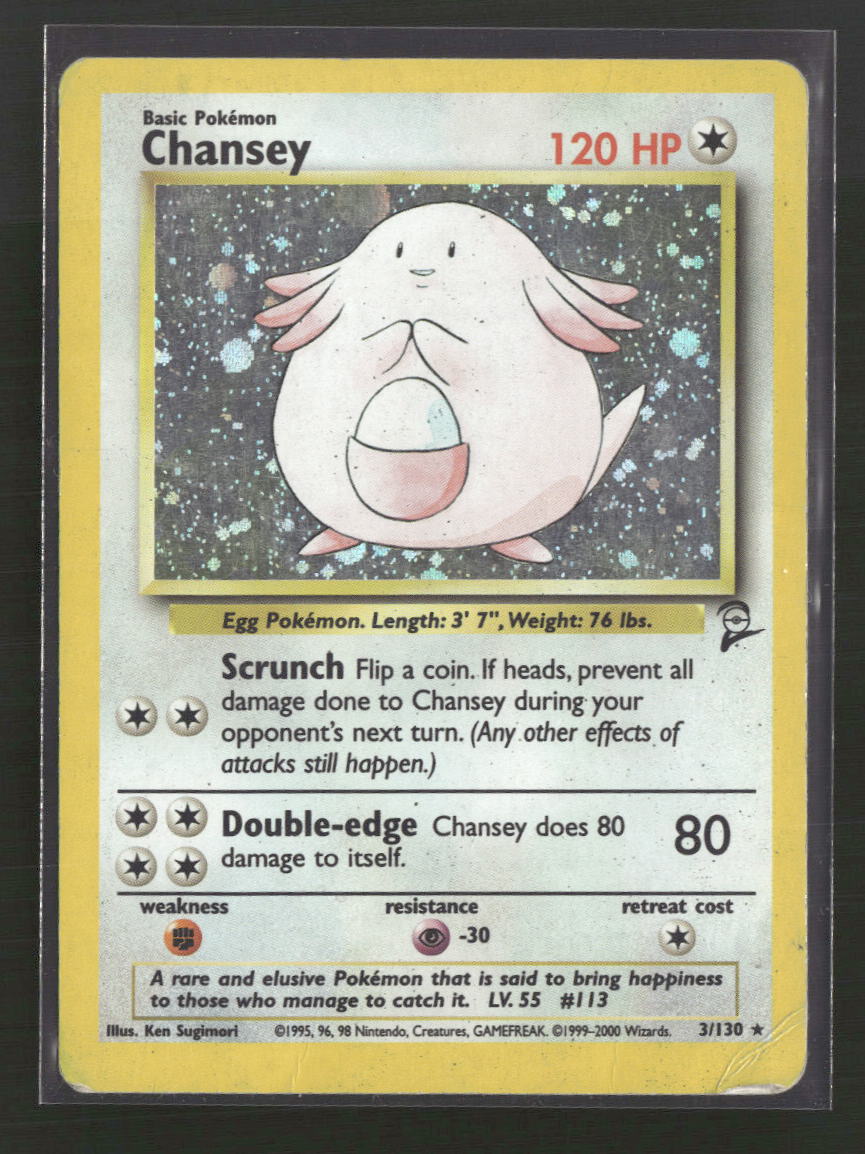 Base Set 2 Chansey #003/130 Damaged
