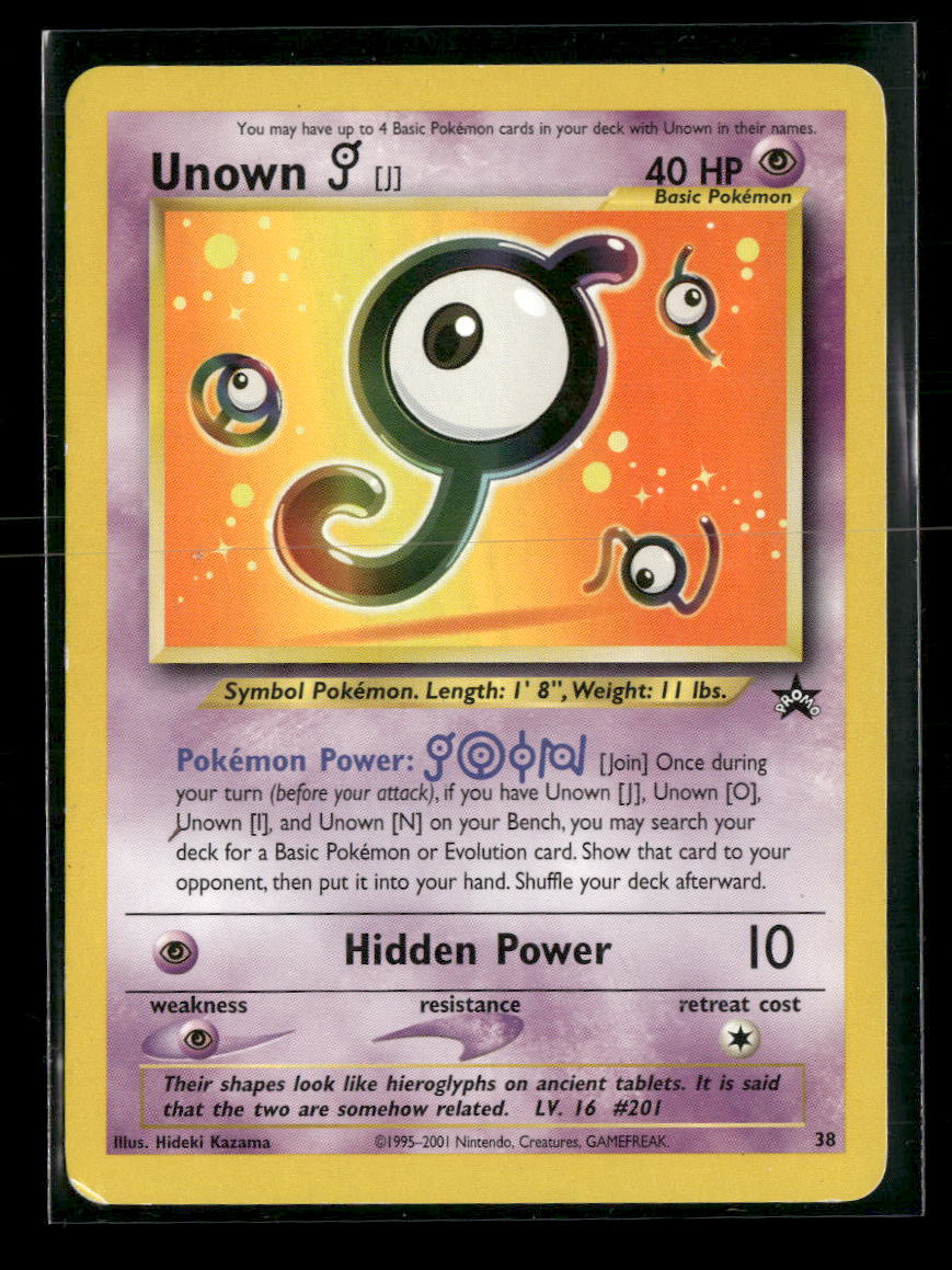 WoTC Promo Unown [J] #38/53
