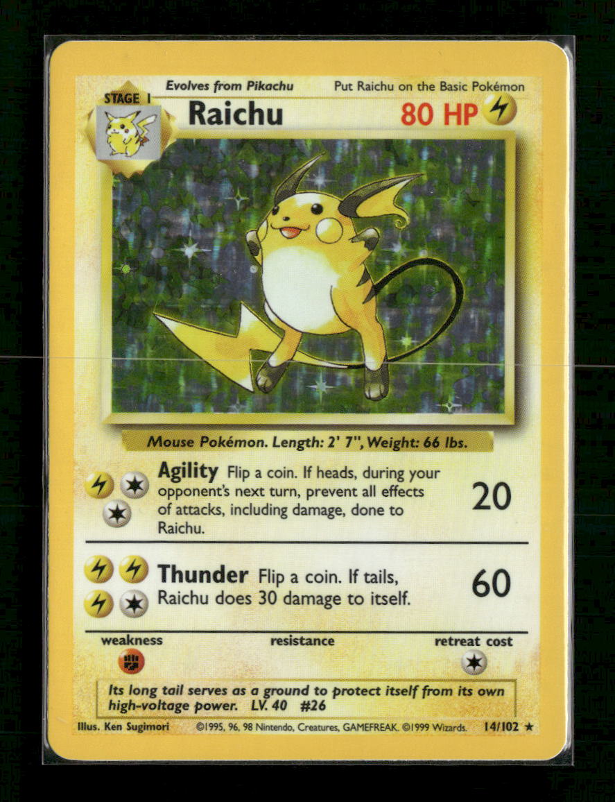 Base Set Raichu #014/102