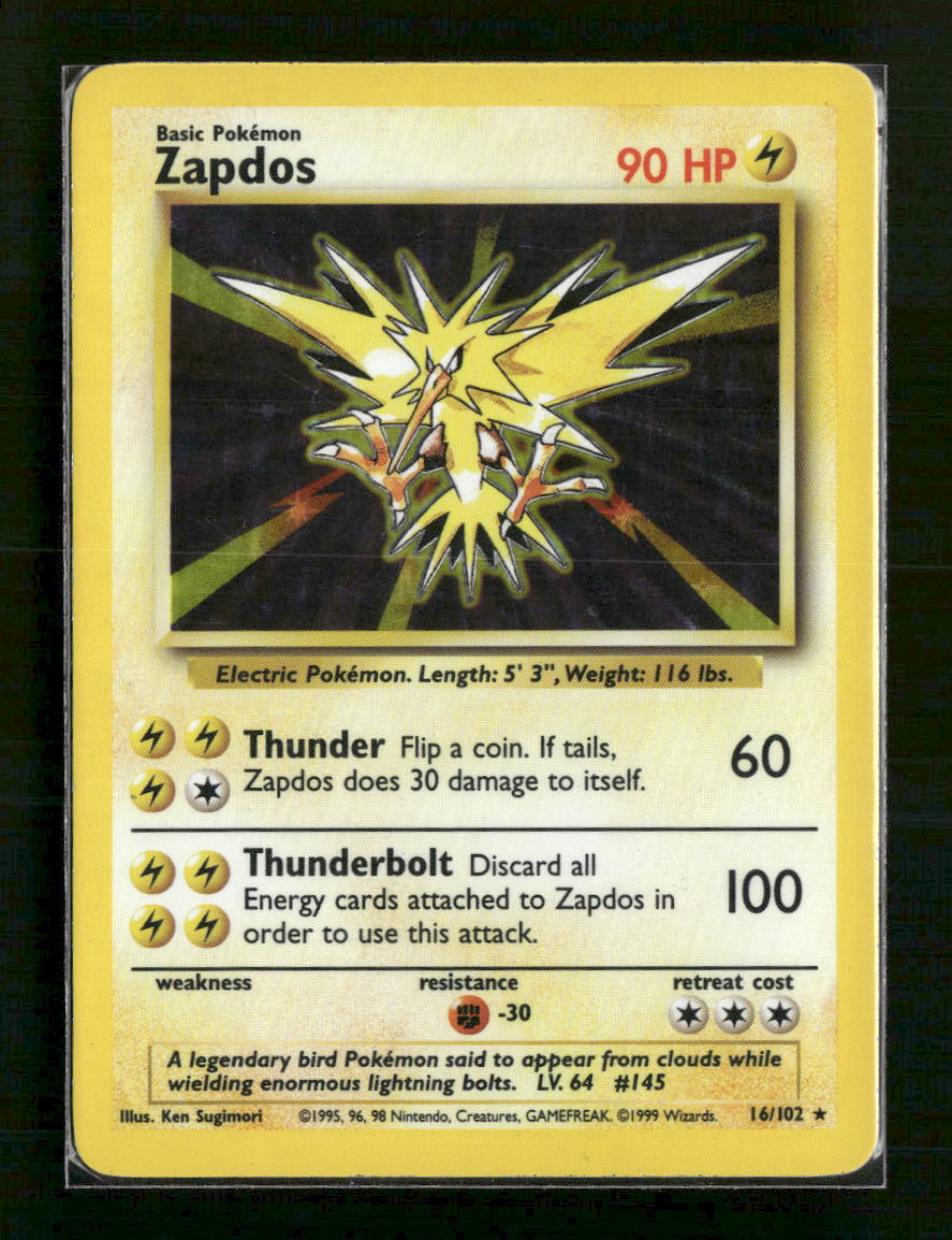 Base Set Zapdos #016/102