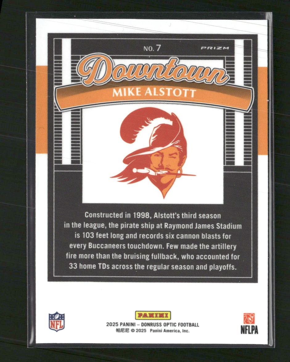 2025 Donruss Optic Downtown Legends Mike Alstott #7