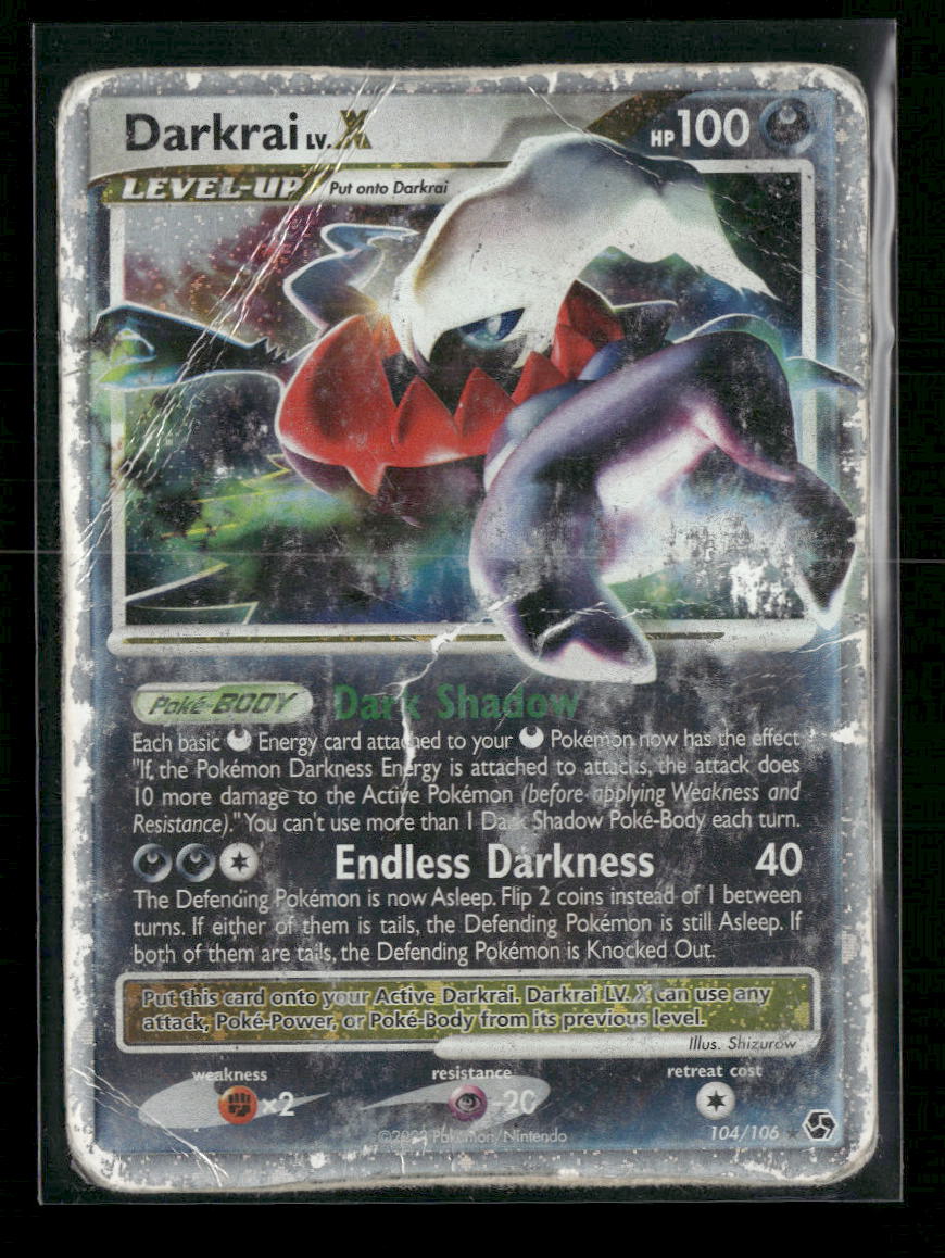 Great Encounters Darkrai LV.X #104/106 Damaged
