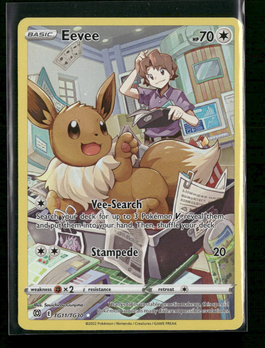 SWSH09: Brilliant Stars Trainer Gallery Eevee #TG11/TG30
