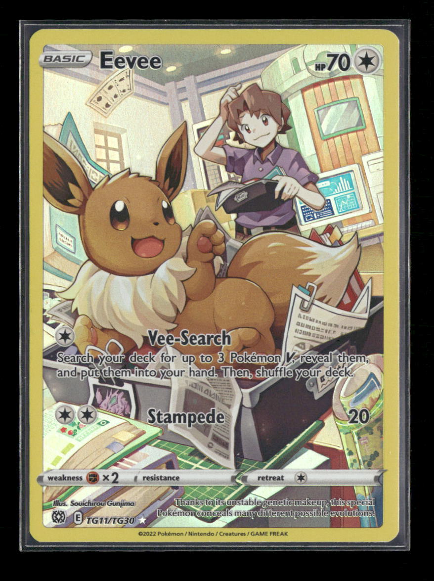 SWSH09: Brilliant Stars Trainer Gallery Eevee #TG11/TG30