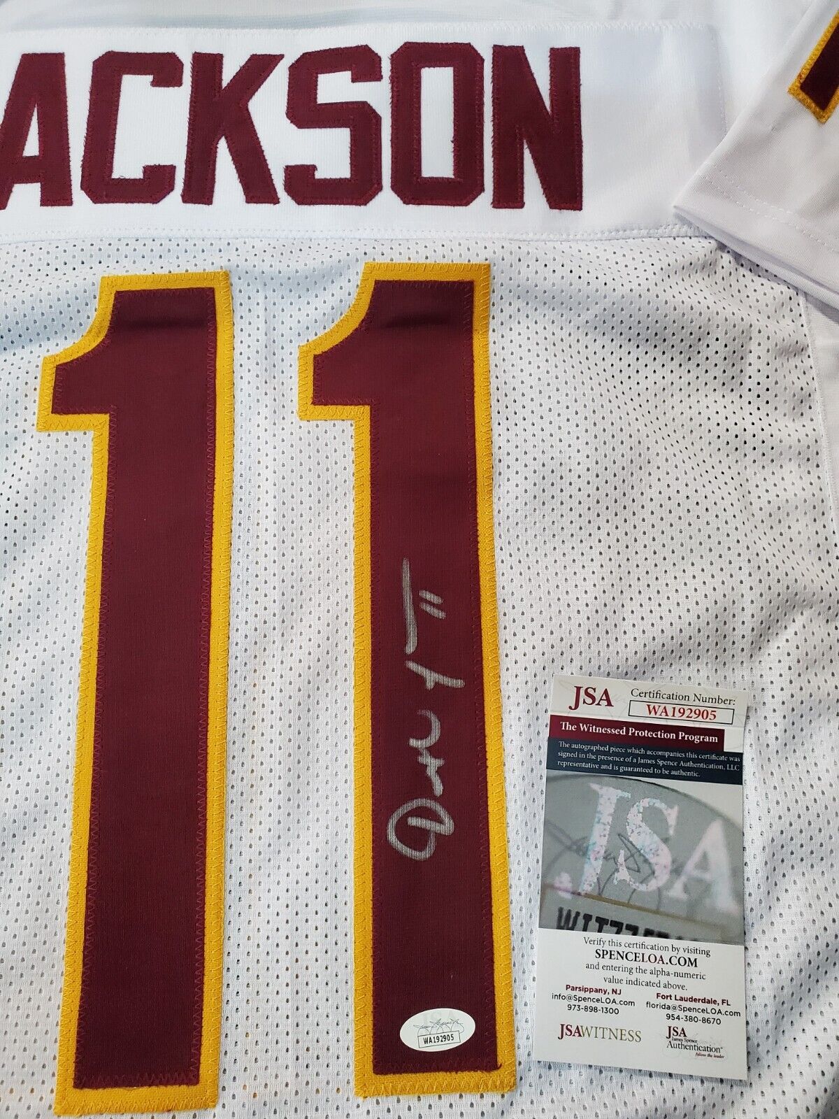 Florida State Seminoles Dexter Jackson Autographed Signed Jersey Jsa Coa