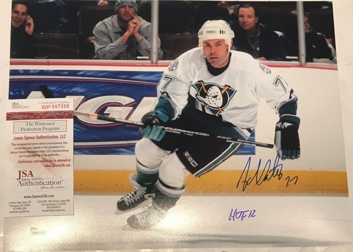 Adam Oates Autographed Signed Inscribed Anaheim Ducks 11X14 Photo Jsa  Coa