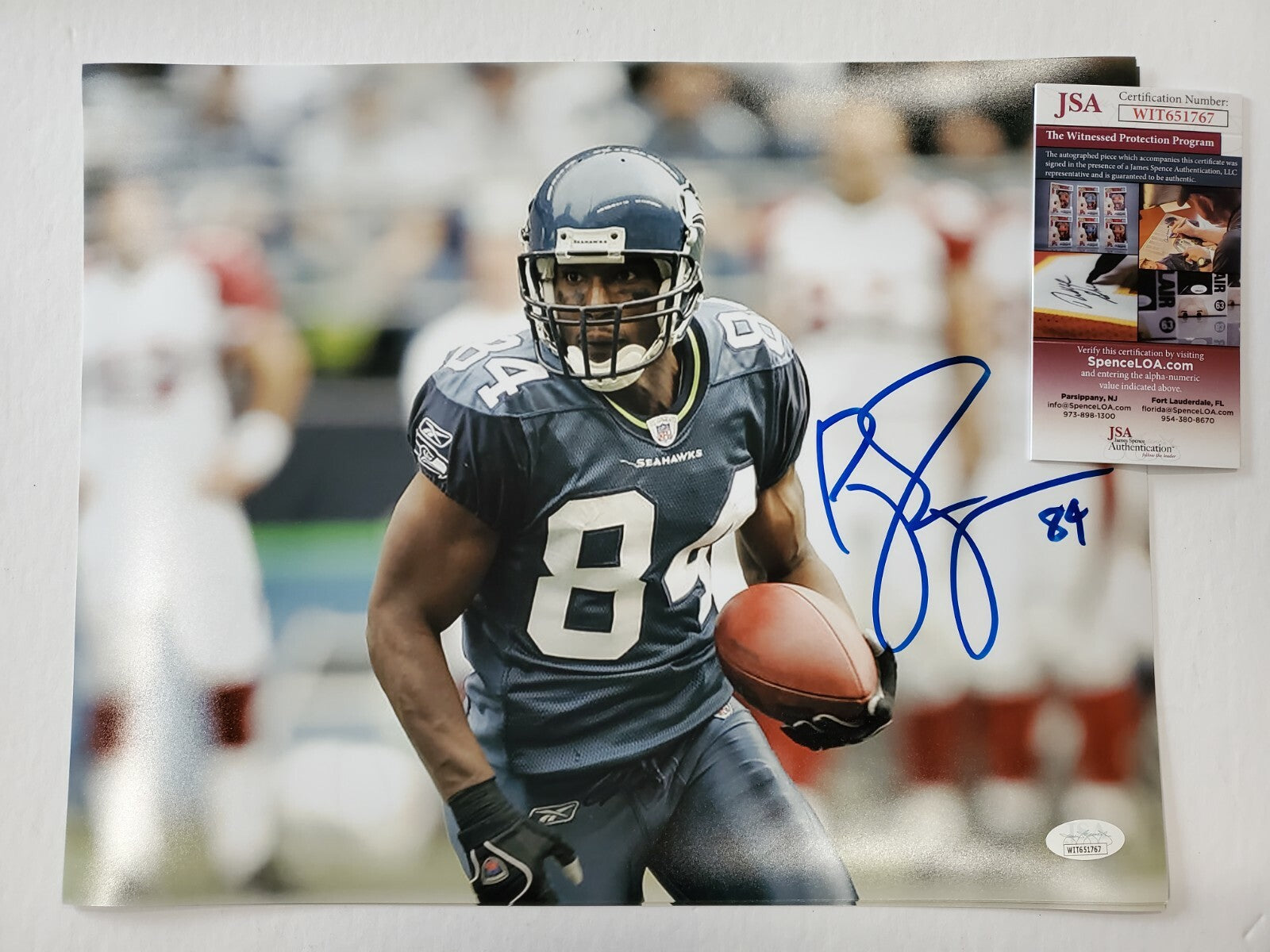 Seattle Seahawks Bobby Engram Autographed Signed 11X14 Photo Jsa  Coa
