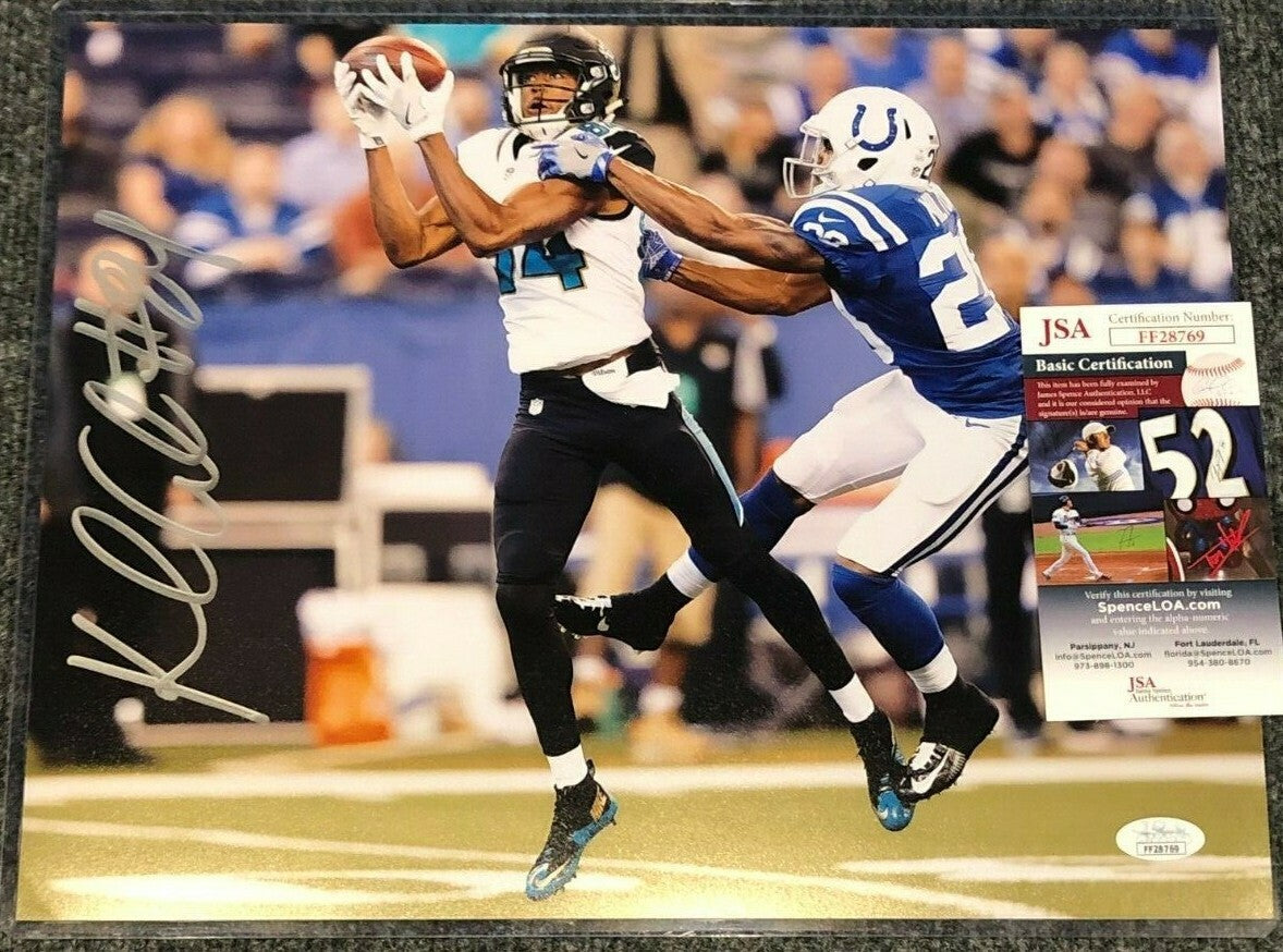 Jacksonville Jaguars Keelan Cole Autographed Signed 11X14 Photo Jsa  Coa