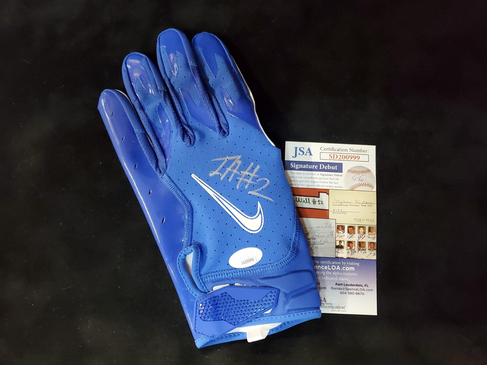Israel Izzy Abanikanda Autographed Signed Glove