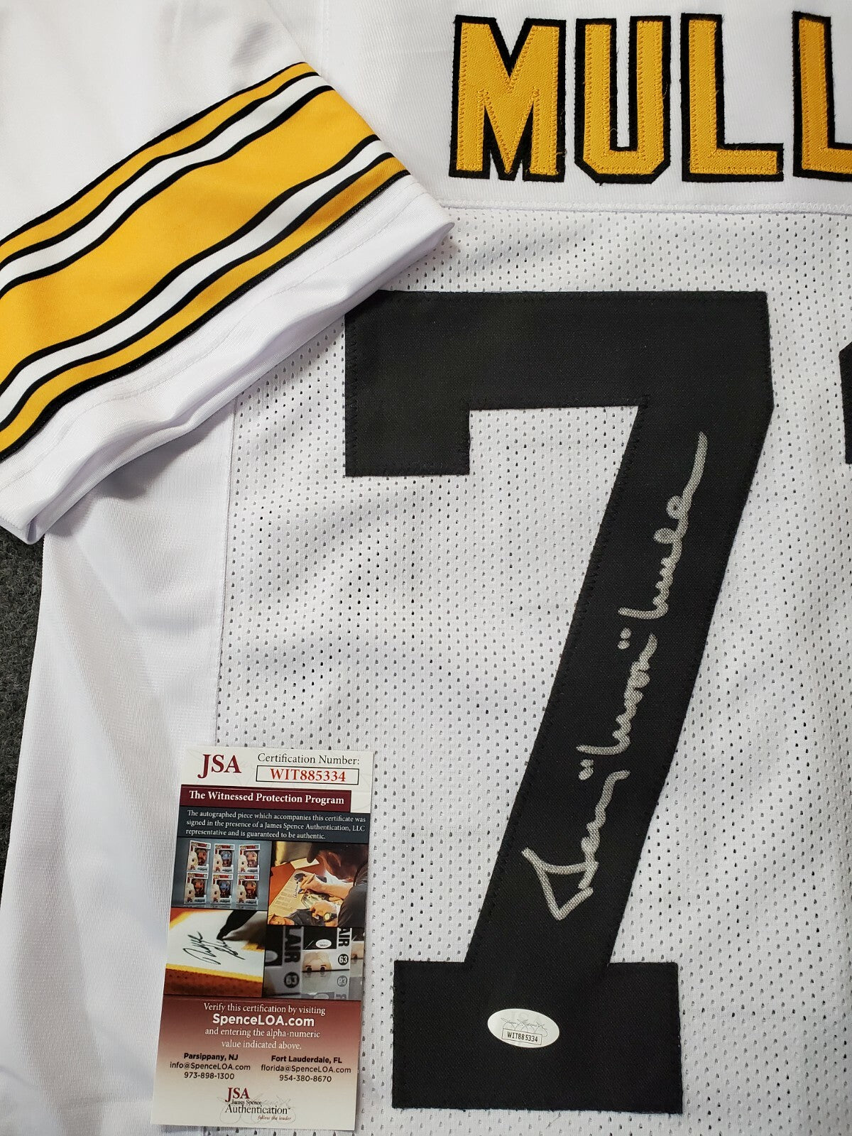 Pittsburgh Steelers Gerry Mullins Autographed Signed Jersey Jsa  Coa