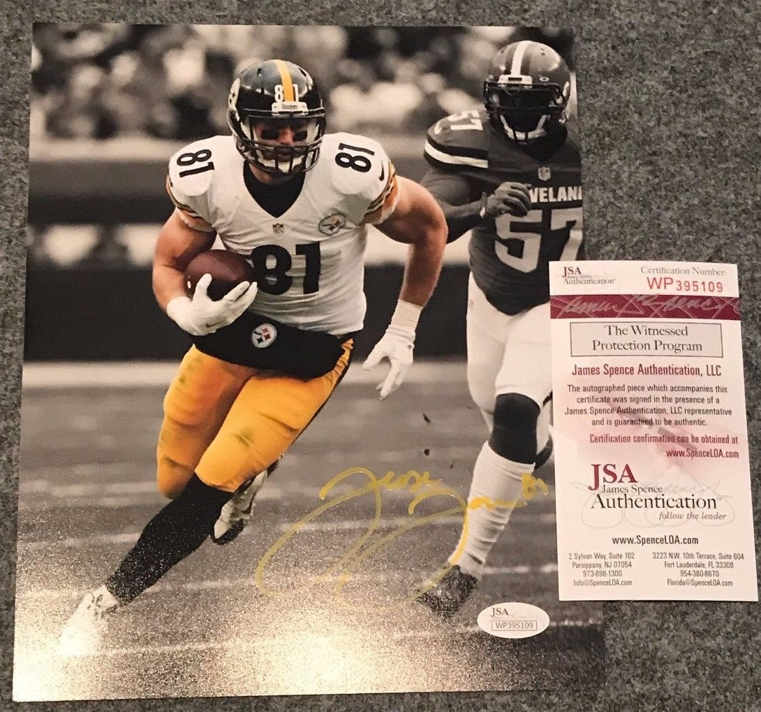 Jesse James Autographed Signed Pittsburgh Steelers 8X10 Photo Jsa Coa