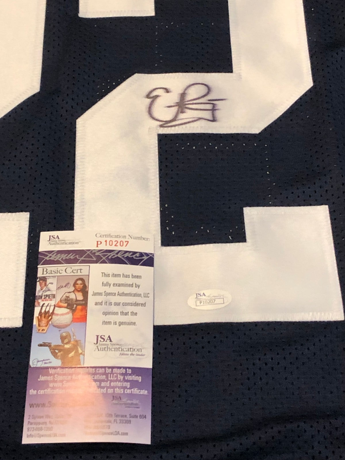 Penn State Evan Royster Autographed Signed Jersey Jsa Coa
