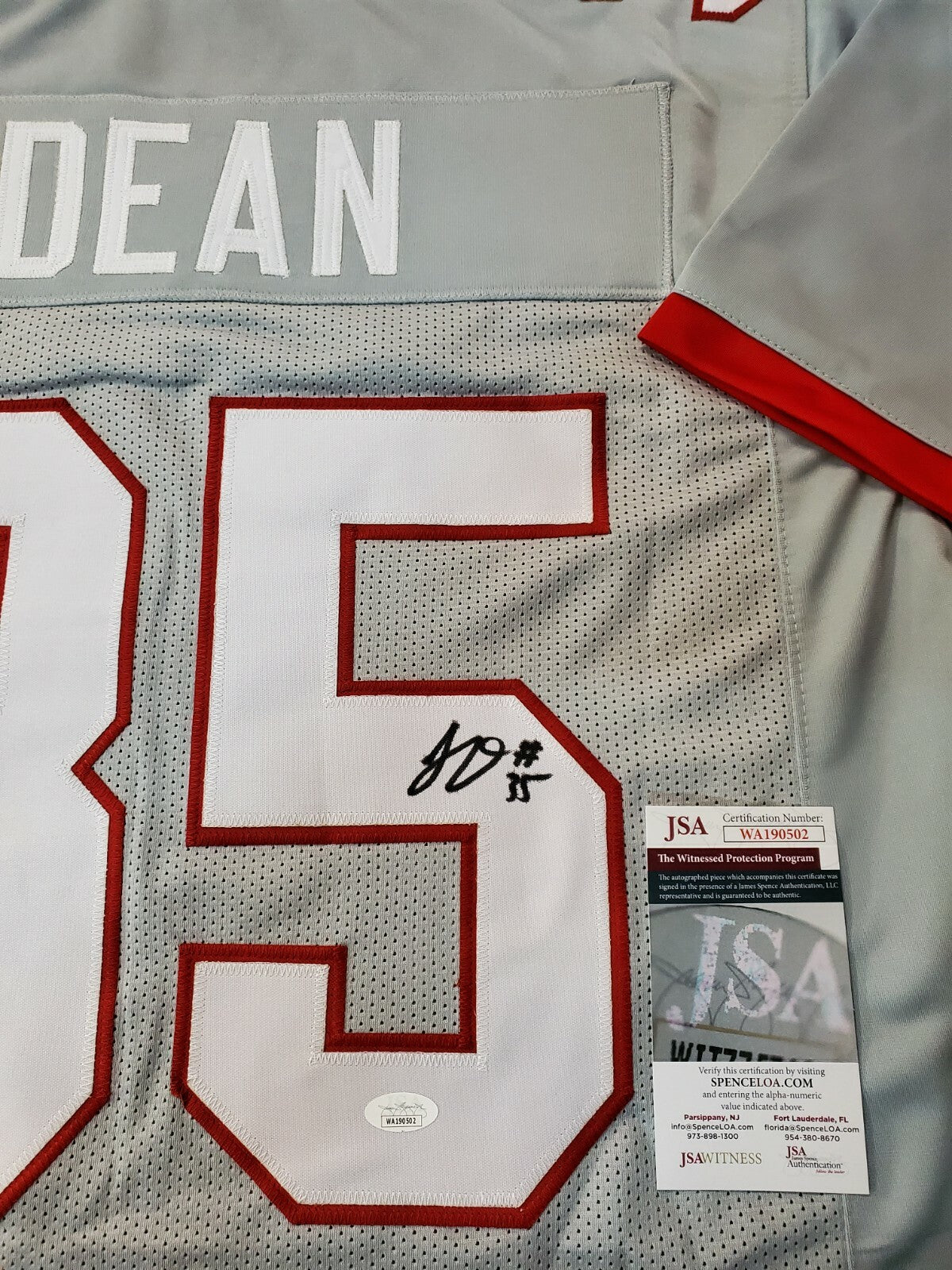 Tampa Bay Buccaneers Jamel Dean Autographed Signed Jersey Jsa  Coa