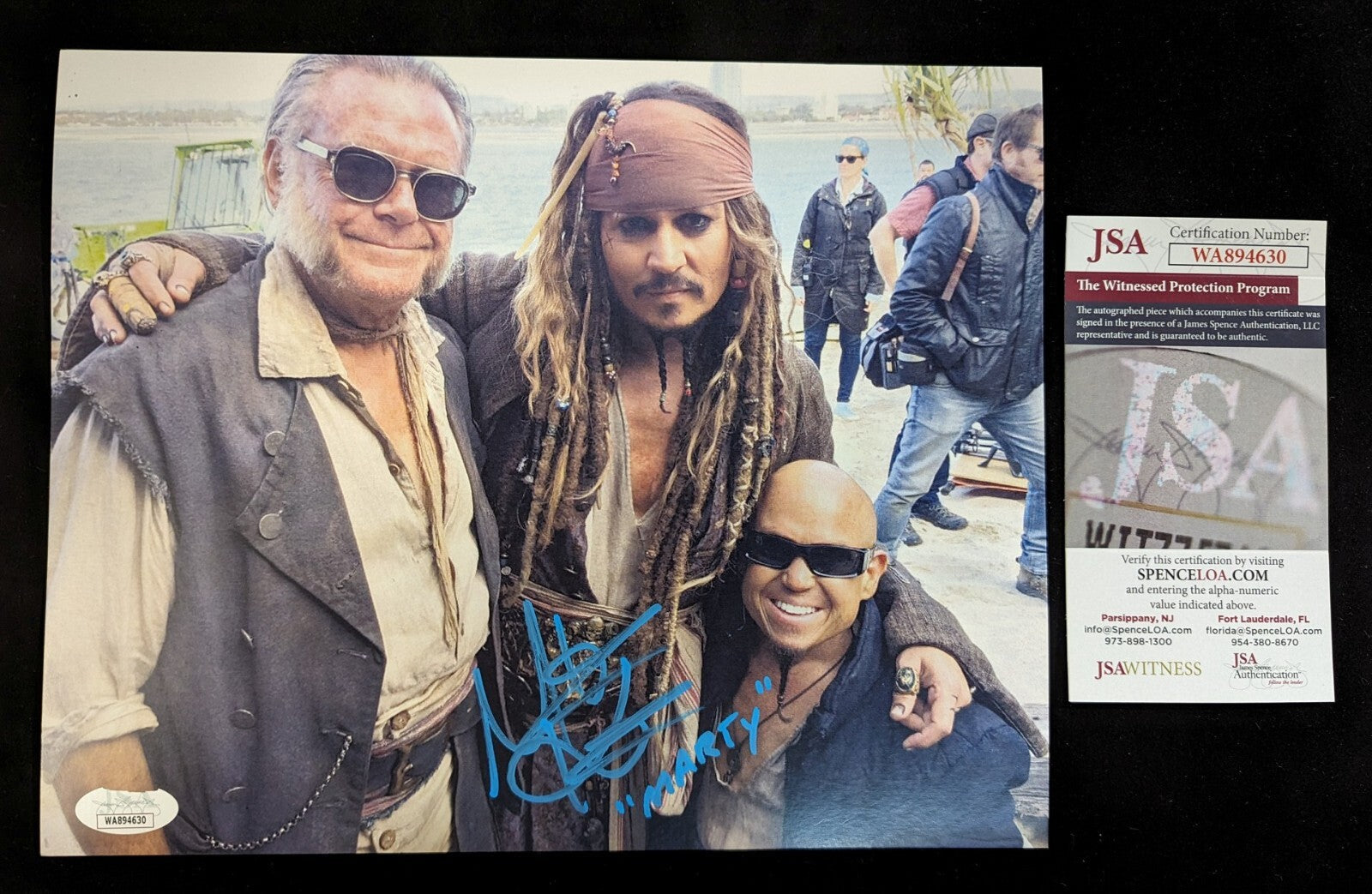 Martin Klebba Pirates Of Caribbean Hand Signed Autographed 8 X 10 Photo Jsa Coa