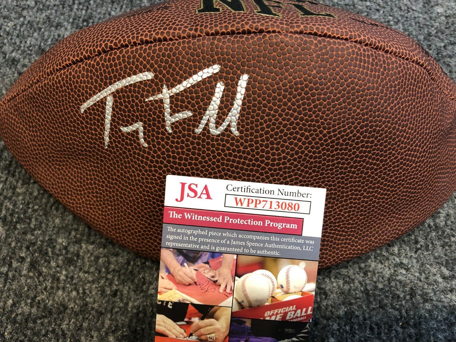Denver Broncos Troy Fumagalli Autographed Signed Nfl Football Jsa Coa