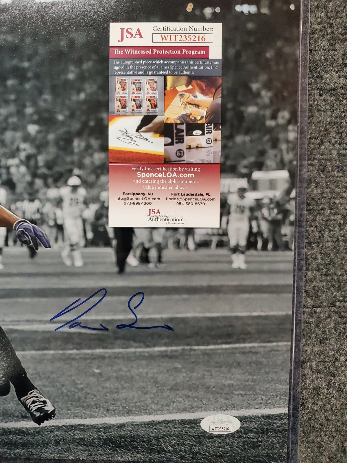 Darius Slayton Autographed Signed Auburn Tigers 16X20 Photo Jsa  Coa