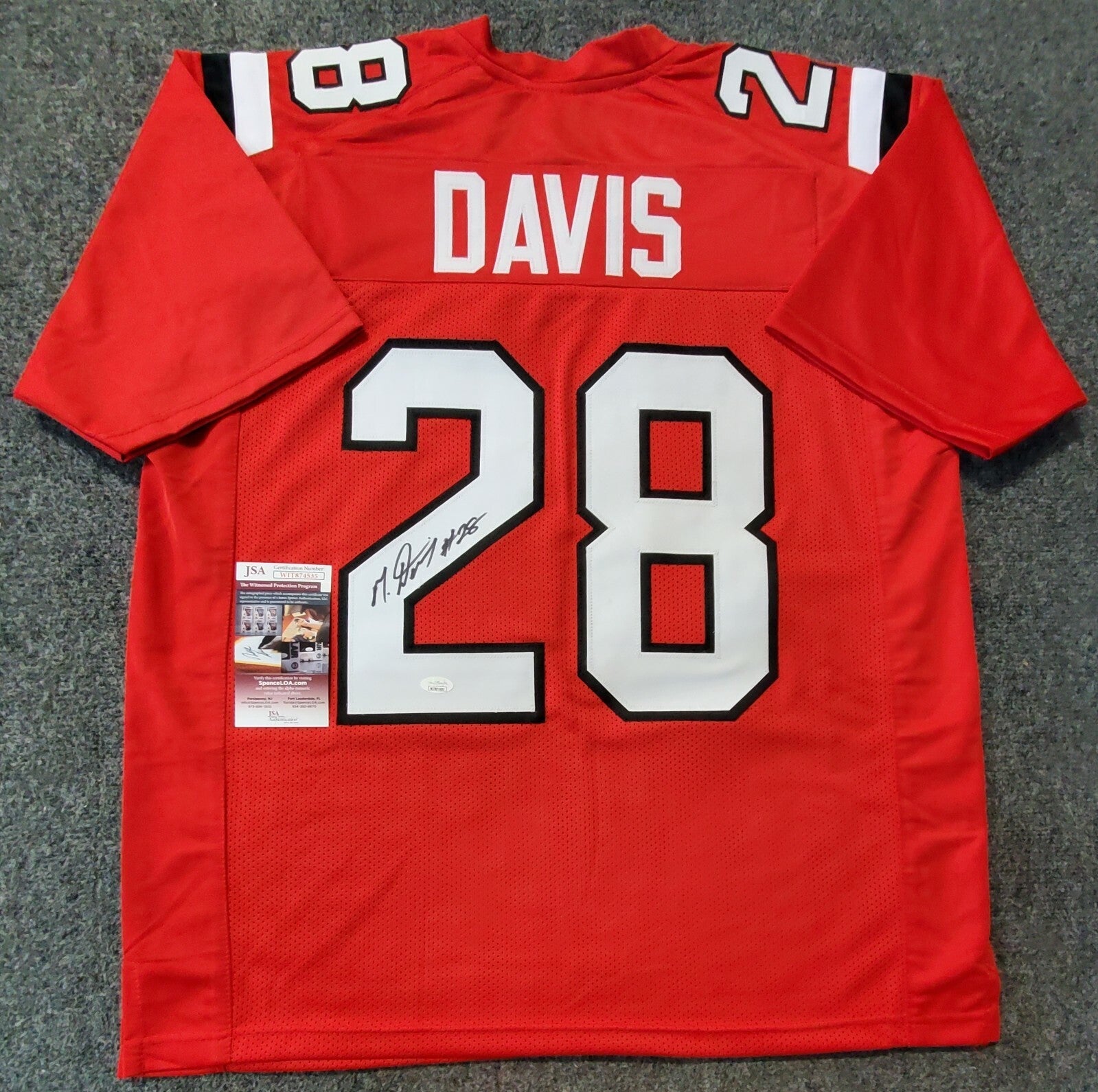 South Carolina Gamecocks Mike Davis Autographed Signed Jersey Jsa Coa